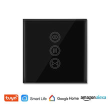 Load image into Gallery viewer, Tuya Smart Life WiFi Curtain Blinds Switch for Electric Roller Shutter motorized Mobile Remote Control Wall Touch Switch Google
